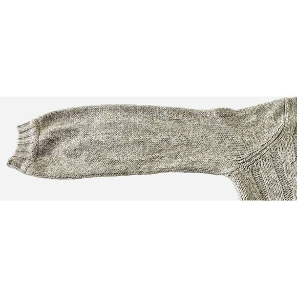 JUST MY SIZE (JMS) LONG SLEEVE BUTTON-UP KNIT SWEATER, 2X, TAN, WIDE COLLAR - Picture 7 of 10